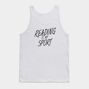 Bookworm reading is my sport Tank Top